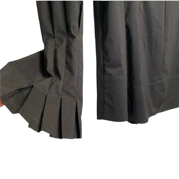 Soft Surroundings Black Button front Shirt Sz m Tunic Long Sleeve Collared - Picture 8 of 11